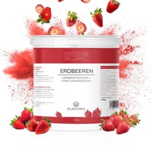 Erdbeeren Gefriergetrocknet I Knusprige Erdbeerscheiben I Ohne Zuckerzusatz I Gefriergetrocknete Früchte I Freeze-dried strawberries | PlantDEA